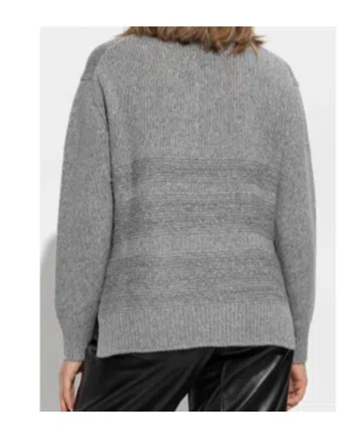Fabiana Filippi Side Slit Sweater In Gray