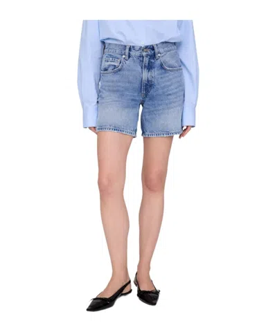 Anine Bing Denim Shorts With Multiple Pockets