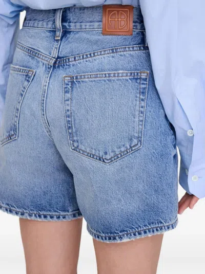 Anine Bing Denim Shorts With Multiple Pockets