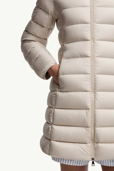 Moncler Igesse Mid-length Down Jacket In Neutral