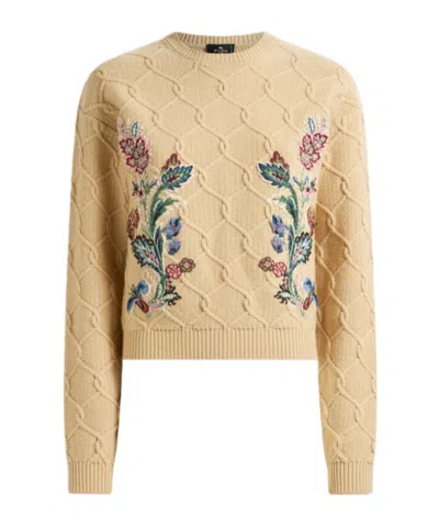 Etro Wool And Cashmere Jumper With Embroidery