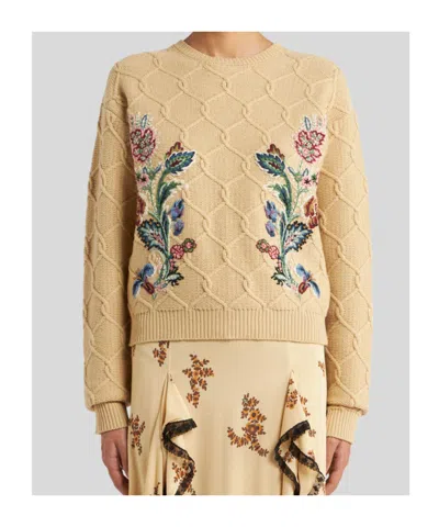 Etro Wool And Cashmere Jumper With Embroidery