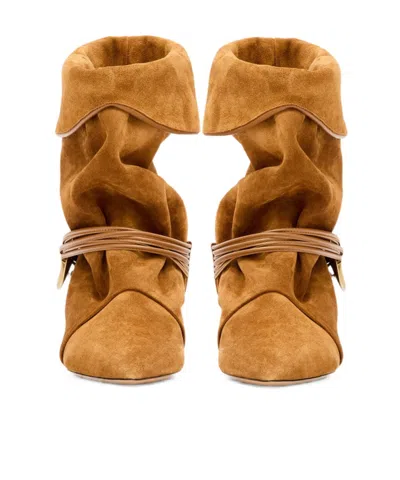 Isabel Marant Embellished Strap Detail Boots In Brown