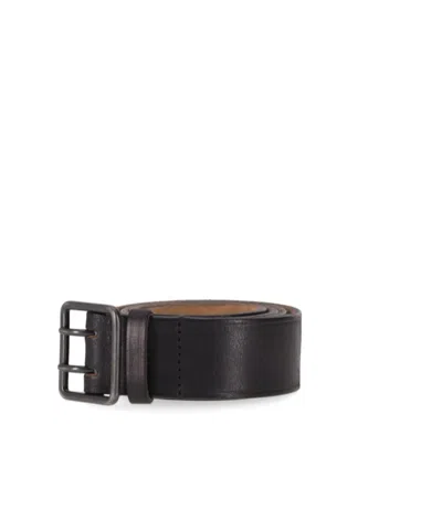 Dsquared2 Perforated Buckle Belts Smooth Finish In Animal Print