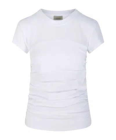 Isabel Marant Étoile Isabel Marant Maelie Ruched Detailed T-shirt In White