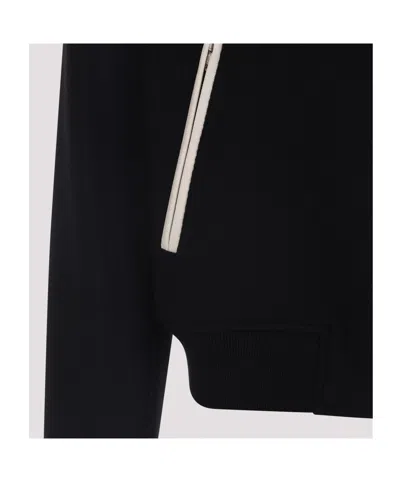 Amiri Tailored Wool And Leather Jacket With Zippered Pockets In Black