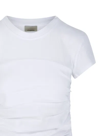 Isabel Marant Étoile Isabel Marant Maelie Ruched Detailed T-shirt In White