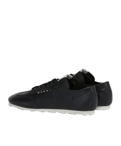 Marni Lace-up Athletic Trainers In Black