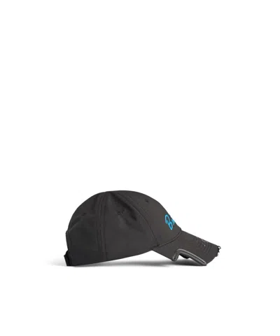 Balenciaga Music  Britney Spears Series Cap In Faded Black /blue In Black