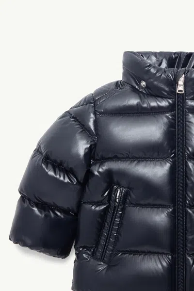 Moncler Doudoune À Capuche Maya Baby In Blue