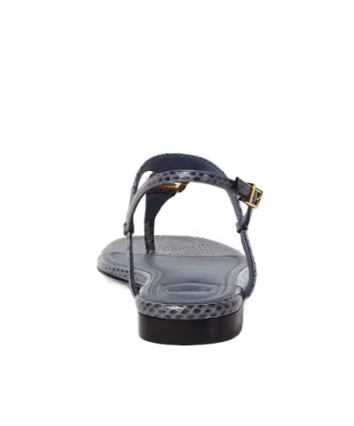 Fendi Green Open Toe Sandals In Blue
