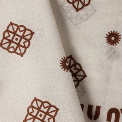 Miu Miu Printed Poplin Scarf