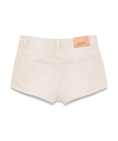 Isabel Marant Tailored Shorts With Belt Loops And Pockets In White