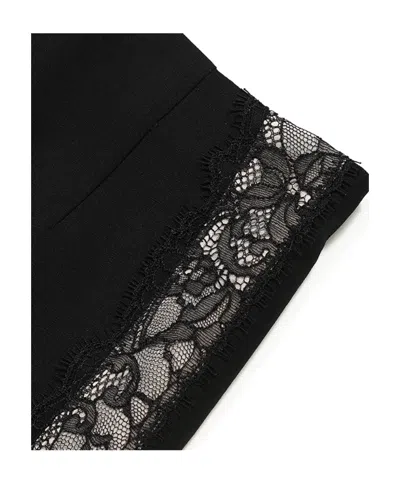 La Perla Lace Detail Casual Pants In Black