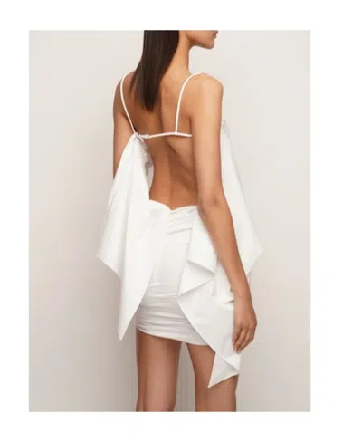 Attico Suspender Dress In White