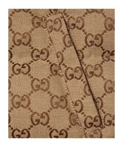 Gucci Gg Canvas Padded Jacket In Brown