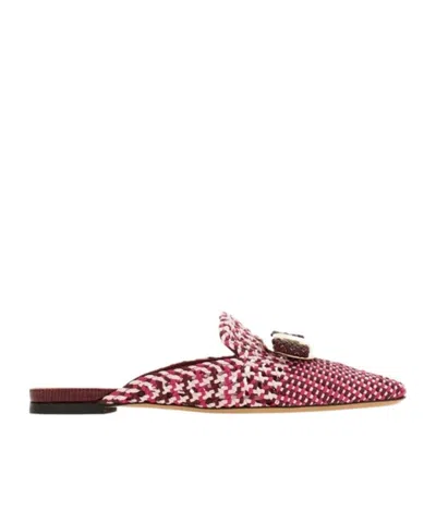Ferragamo New Vara Plate Mule In Multi