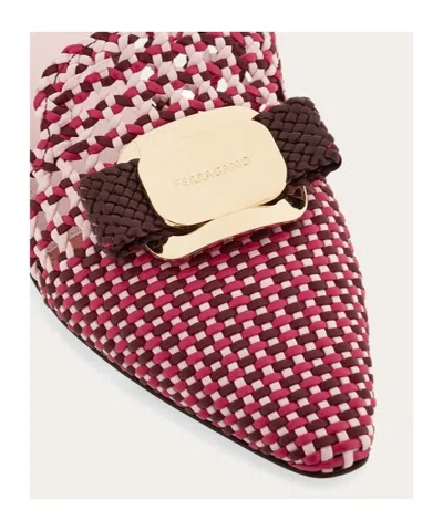 Ferragamo New Vara Plate Mule In Multi