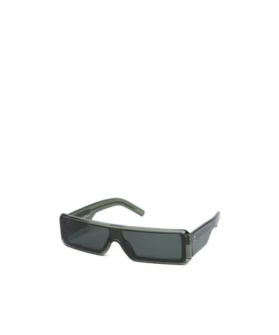 Rick Owens Rectangular Sunglasses In Green