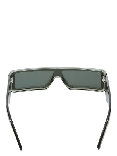 Rick Owens Rectangular Sunglasses In Green