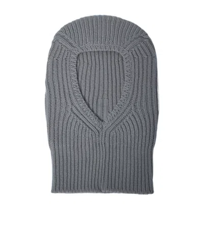Rick Owens Sphinx Skull Balaclava In Gray