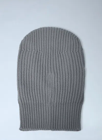 Rick Owens Sphinx Skull Balaclava In Gray
