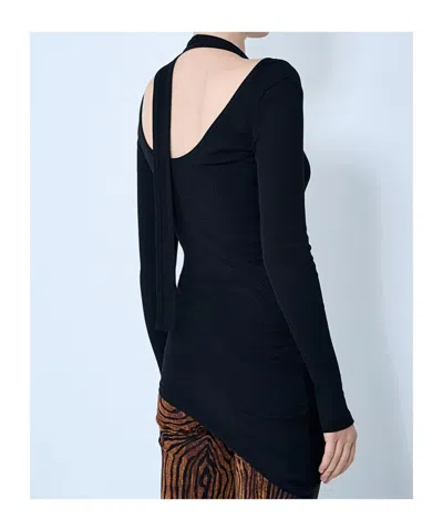 Jean Paul Gaultier Piercing Top In Blue