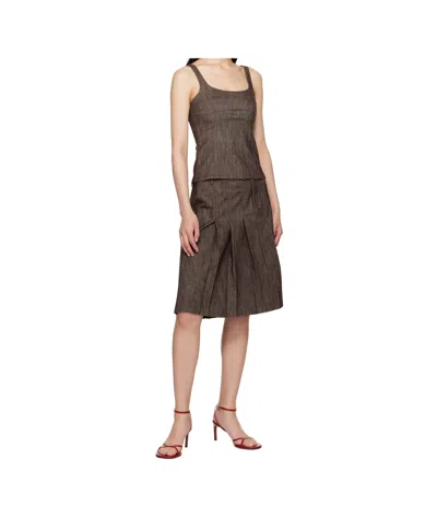 Paloma Wool Sleeveless Vest In Brown