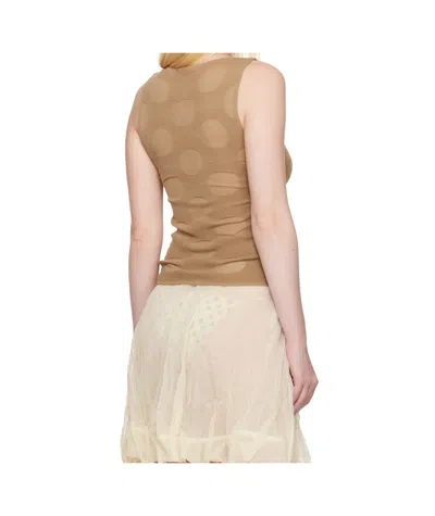 Paloma Wool Round Neck Sleeveless Vest In Brown