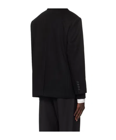 Dunst Black Unisex Classic 3 Button Cashmere Blazer In Black
