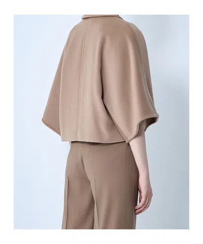 Max Mara Cropped Jacket In Brown