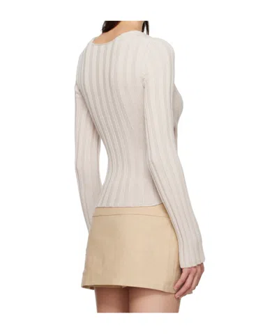 Paloma Wool Valeria Reversible Merino Wool Sweater In Neutral