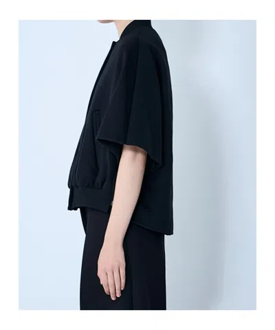 Max Mara Women Cashmere Cropped Sleeve Jacket In Black