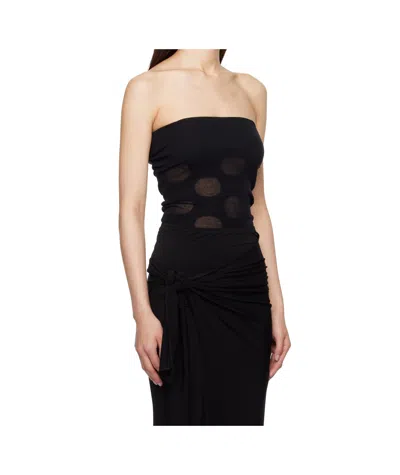 Paloma Wool Black Cass Bandeau Top