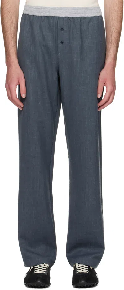 Paloma Wool Elastic Waist Casual Pants In Gray