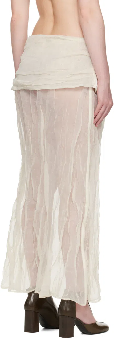Paloma Wool Off-white Mae Maxi Skirt In White