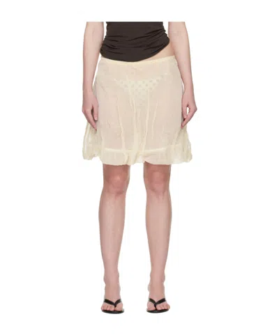 Paloma Wool Off-white Nabi Miniskirt
