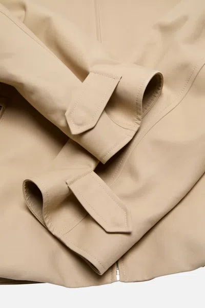 Acne Studios Cotton Satin Jacket In Neutral