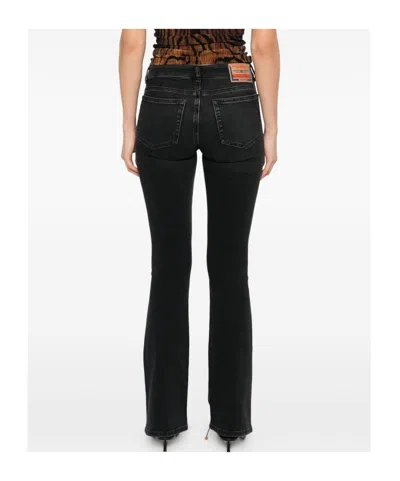 Diesel Jeans With Belt Loops In Black