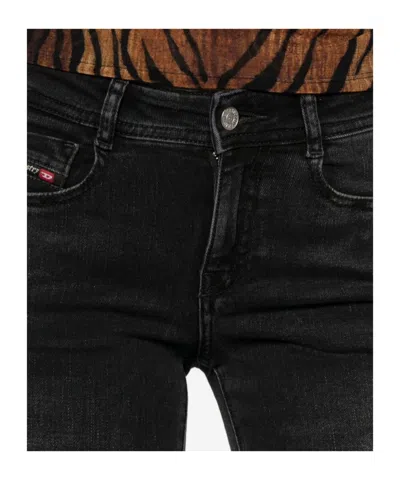 Diesel Jeans With Belt Loops In Black