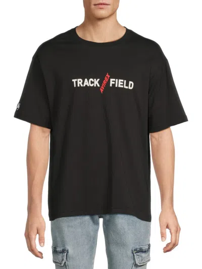 Avirex Men's Track Field Logo Cotton T-shirt