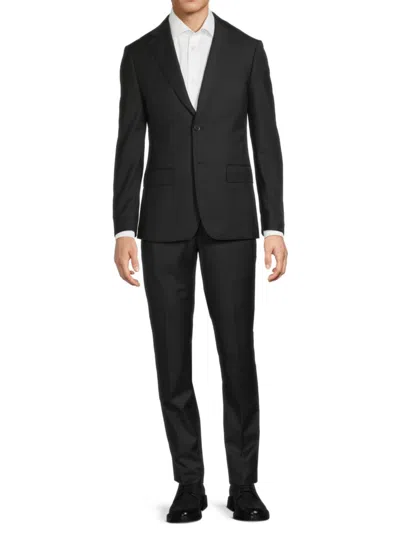 Calvin Klein Men's Solid Two-button Slim-fit Suit