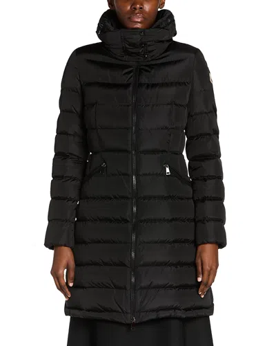 Moncler Flammette Coat In Black