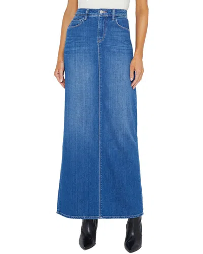 L Agence Women's Miriam Denim Maxi Skirt In Blue