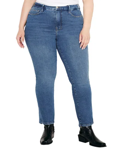 Good American Good Legs Straight Indigo Jean In Blue
