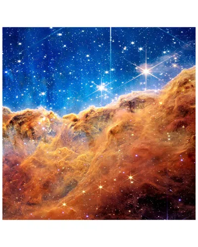 Empire Art Direct Mountains Of The Carina Nebula Ii Free-floating Reverse Printed Tempered Glass Wal In Multi