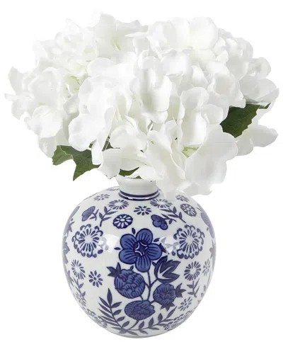 Flora Bunda Hydrangea In Chinoiserie