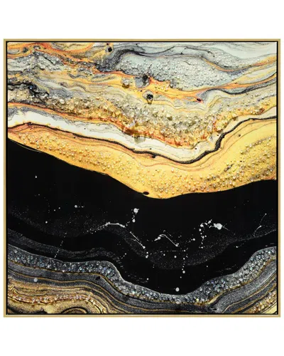 Empire Art Direct Golden Earth I Embellished Canvas Wall Art In Gold