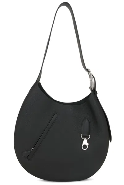 Pre-owned Hermes Togo & Swift Arcon Shoulder Bag In Black