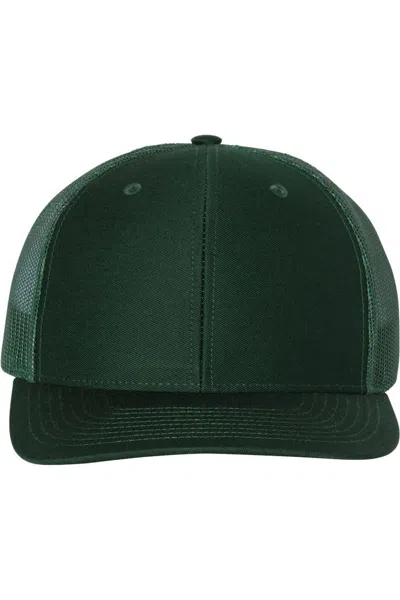 Richardson Adjustable Snapback Trucker Cap In Green